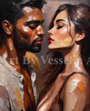 An authentic print of a painting titled 'Passion'.